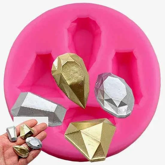 14 Diamanti e Gemme Preziose. Stampo in Silicone