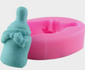 Grande Biberon con Fiocco. Battesimo.Stampo in silicone