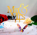 Mr e Mrs. Cake Topper Sposi. Silhouette sagoma nera