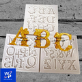 Lettere Alfabeto Gotico. Stampo in silicone