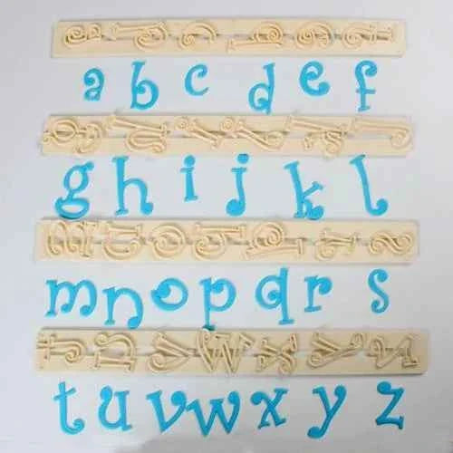 Alfabeto Lettere e Numeri. Stampo in silicone