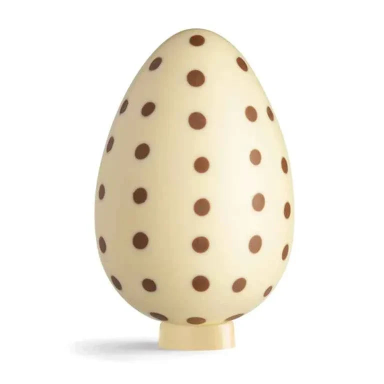 Uovo di Cioccolato Pois. Cioccolato bianco.