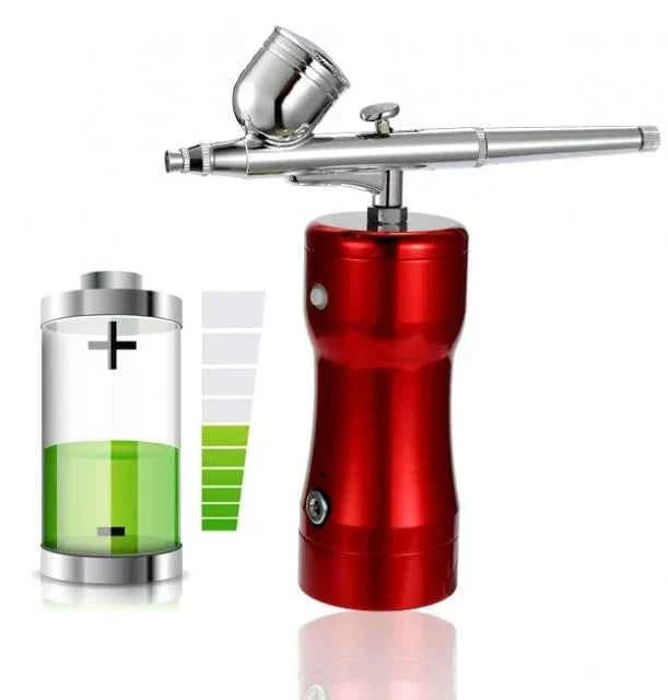 Rosso. Aerografo. Il primo Portatile con Compressore e Batteria integrata!!