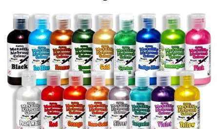 Indingo Blue 55 ml. Colorante liquido Metallizzato anche per Aerografo. Magic Colours