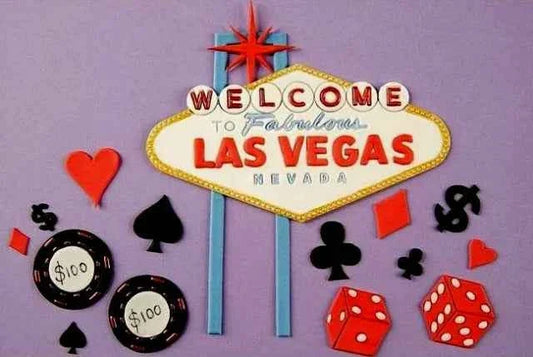 Las Vegas e Poker. Stampo Tagliapasta Patchwork Cutter