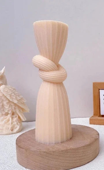 Colonna di 15 cm a Spirale con Nodo. Stampo in silicone anche per Candele - WORLD PRODUCTS SHOP