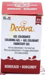 BORDEAUX Gel 28 g. Nuovo Colorante Alimentare. Decora.