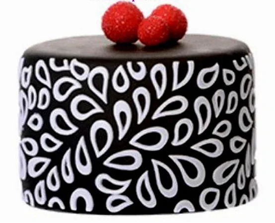 Foglie. Stampo in silicone per decorazioni a rilievo. Modecor.