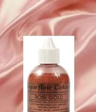Oro Rosa 60 ml.Colorante liquido anche per per Aerografo. Sugarflair
