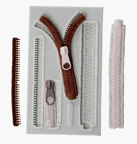 Chiusura lampo e Zip. Stampo in silicone