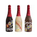 Bottiglia decorata al cioccolato bianco-fondente-latte.  By World Products Shop