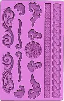 Elegant. Stampo in silicone più 2 bordi decorativi.
