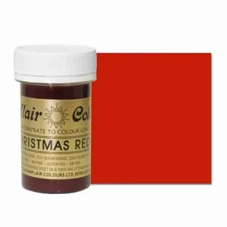 Rosso Natale. Linea Spectral. Colorante in Gel concentrato. Christmas Red. Sugarflair
