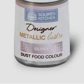 Argento Metallizzato. Colorante Lipo in polvere concentrato. Squires Kitchen