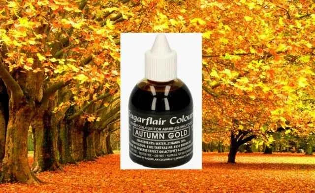 Oro d'Autunno 60 ml. Colorante liquido anche per Aerografo. Sugarflair