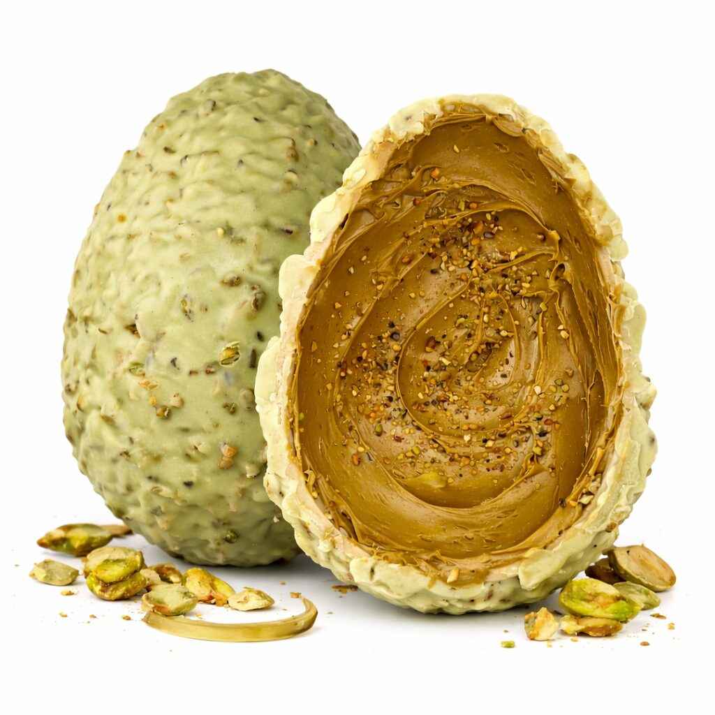 Uovo Pistacchio Gold Ripieno