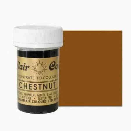 Marrone Castagna. Linea Spectral. Colorante in Gel concentrato. Chestnut. Sugarflair