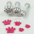 Corona. Set di 3 mini stampi ad espulsione. Originale Dekofee