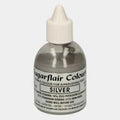 ARGENTO  60 ml. Colorante liquido anche per Aerografo. Sugarflair
