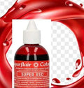 Rosso Super Concentrato ideale per Red Velvet. 60 ml.Colorante liquido. Sugarflair