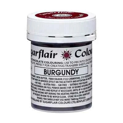 Bordeaux. Colorante al Burro di Cacao per Cioccolato. 35 gr. Sugarflair