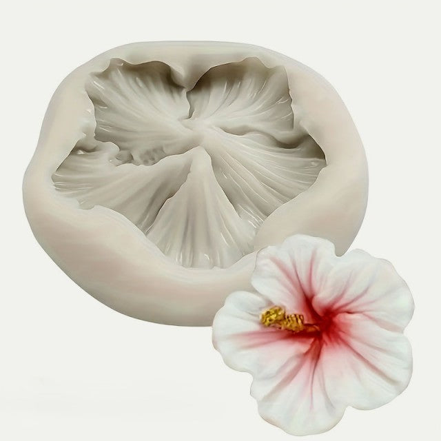 Ibisco di 4.5 cm. Stampo in silicone anche per Candele - WORLD PRODUCTS SHOP