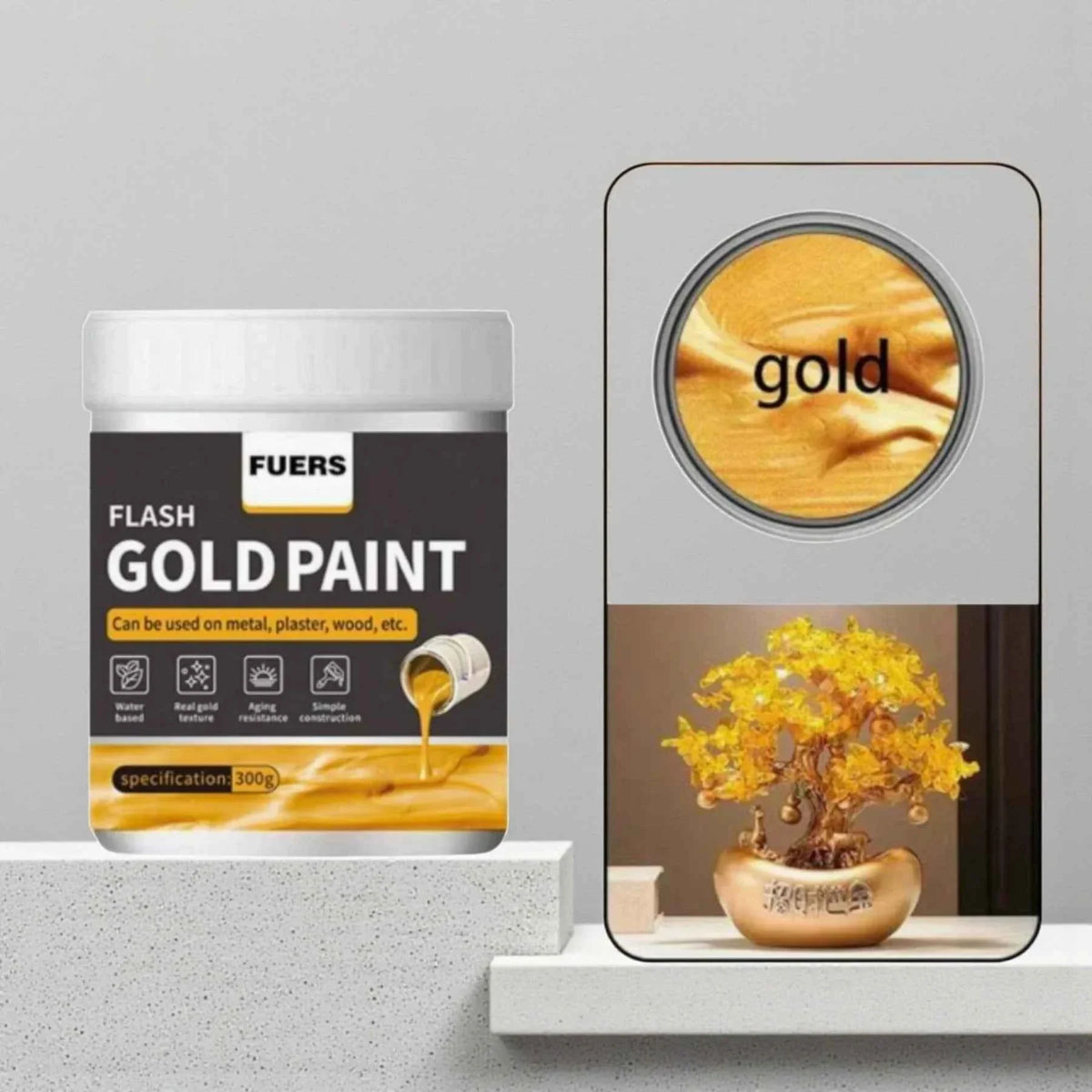 ORO.Pittura acrilica Oro 300 ml