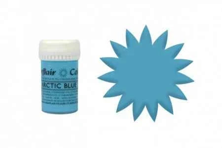 Blu Artico Vellutato. Colorante in Gel concentrato. Satin Arctiv Blue. Sugarflair