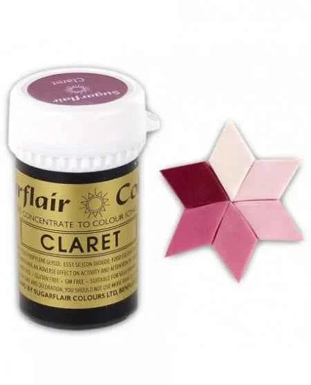 Rosso Violaceo. Linea Spectral. Colorante in Gel concentrato. Claret. Sugarflair