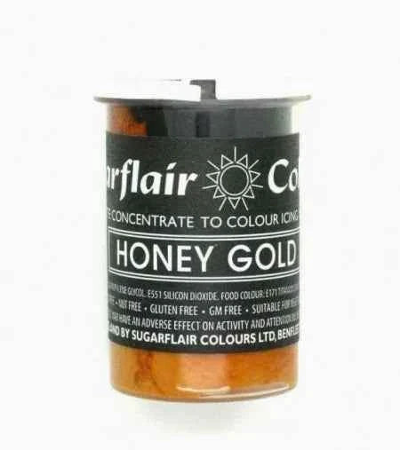 Oro Miele. Colorante in Gel concentrato. Gold Honey. Sugarflair