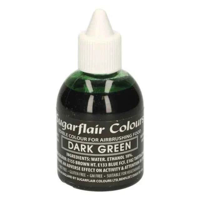Verde Scuro 60 ml. Colorante liquido anche per Aerografo. Sugarflair