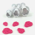 Coccinelle. Set 3 Mini stampi ad espulsione. Originale Dekofee