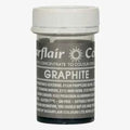 Argento Grafite. Linea Pastello. Colorante in Gel concentrato. Graphite. Sugarflair