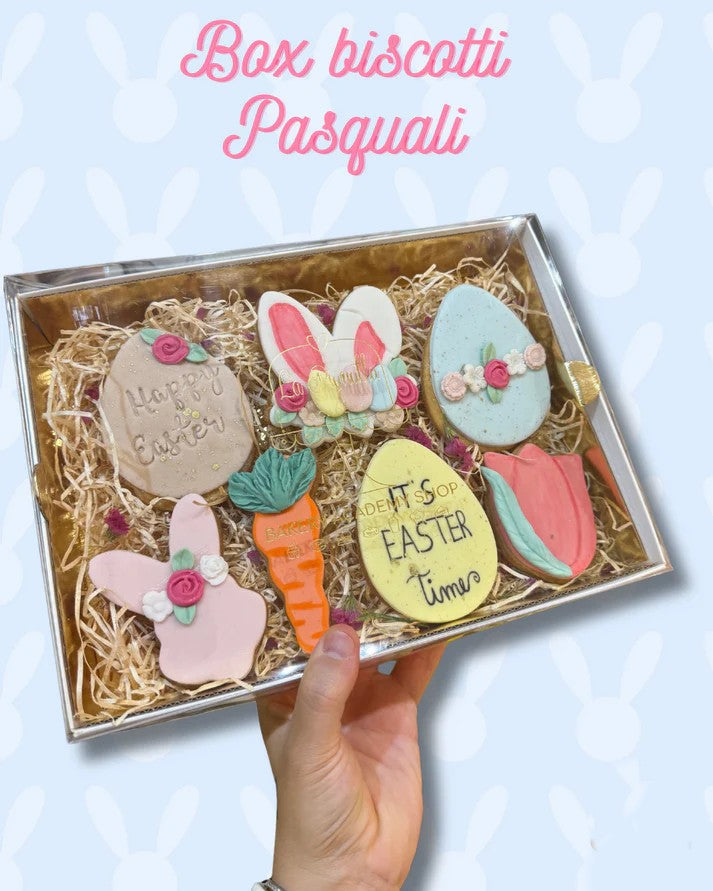 Box di biscotti pasquali