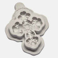 Fiocchi di neve. Set 3 Mini stampi ad espulsione. Originale PME