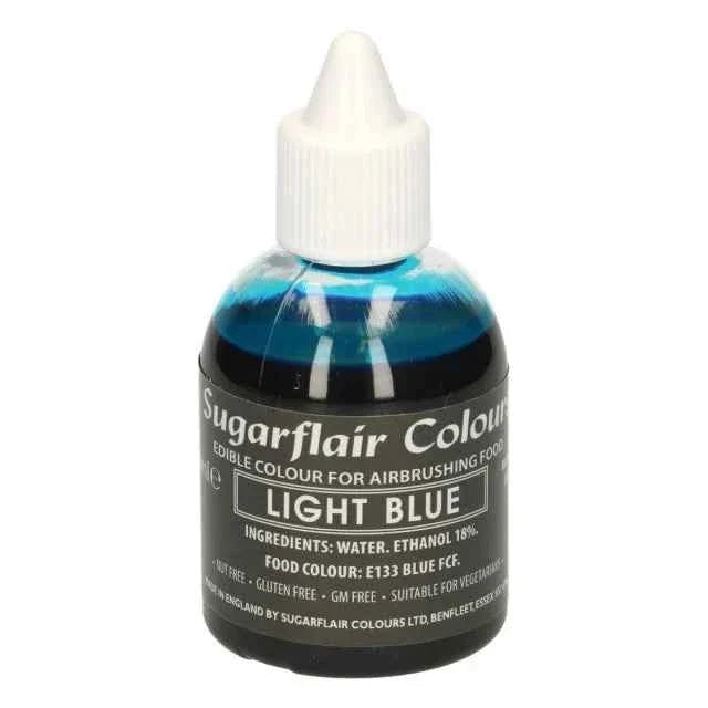 Blu Chiaro 60 ml. Colorante liquido anche per Aerografo. Sugarflair