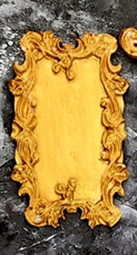 Cornice di uno Specchio decorato. Barocco Vintage. Stampo in silicone