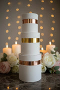 Scatole velluto con bordo oro TIFFANY