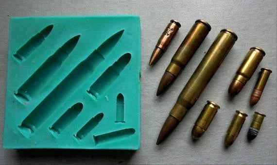 Pallottole e Munizioni. Stampo in silicone