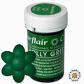 Verde Agrifoglio. Linea Pastello. Colorante in Gel concentrato. Holly Green. Sugarflair