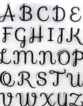 Corsivo Hello Tiffany Regular Script. Lettere Minuscole Numeri e Simboli a Timbro trasferibili da dipingere