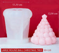 Albero di Natale Origami alto 12 cm. Stampo in silicone anche per Candele - WORLD PRODUCTS SHOP