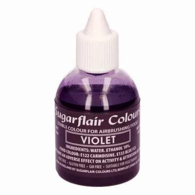 Viola  60 ml. Colorante liquido anche per Aerografo. Sugarflair