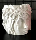 Viso Donna con Corona di Fiori. Stampo in silicone anche per Candele - WORLD PRODUCTS SHOP