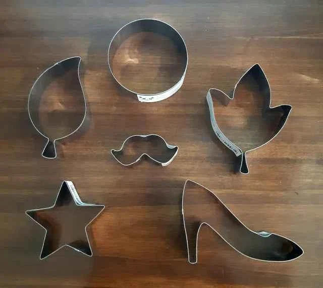 Set di 6 stampi in metallo