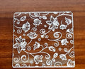 Fiori Rose e Foglie. Stampo in Rilievo di 10 x 10 cm F-P1