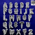 26 Lettere in Corsivo 2.7 x 3.4 cm. Stampo Alfabeto e Simboli a Espulsione