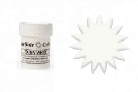 Extra Bianco. Linea Pastello. Colorante in Gel concentrato. Sugarflair