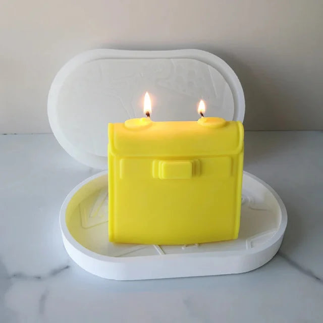 Mini Borsetta Logo Griffe Kelly Hermes di 5 x h6.5 x 2.2 cm. Stampo in silicone anche per Candele - WORLD PRODUCTS SHOP
