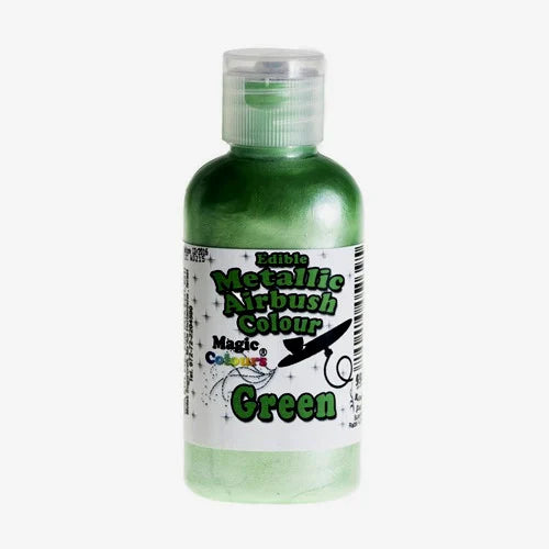 Verde 55 ml. Colorante liquido Metallizzato anche per Aerografo. Magic Colours